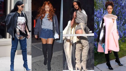 Rihanna pazza per gli stivali